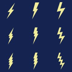 Vector Set of Thunder Lighting Icons N12