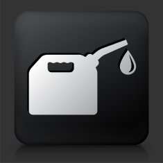Black Square Button with Fuel Icon N2