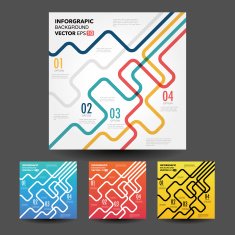 Vector line business concept template N18