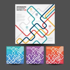 Vector line business concept template N20