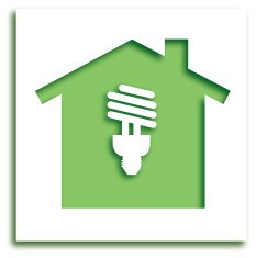 Cut Out Lightbulb House icon