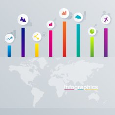 Abstract illustration Infographic web design N2