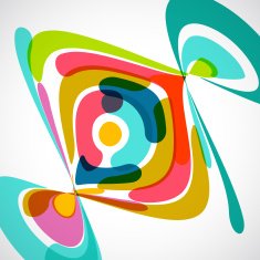abstract colorful retro pattern background for design