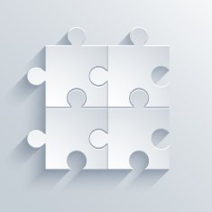 Vector modern puzzle icon Eps 10 illustration N3