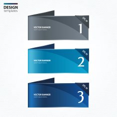 Paper banners Modern design template N3