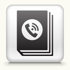 Square Button with Phone Book