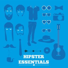 Hipster infographic concept background N2