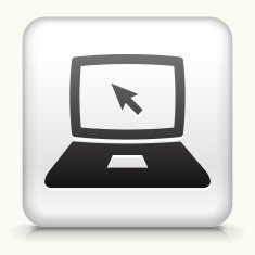 Square Button with Laptop interface icon N2