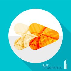 Geometric infographic in trendy flat style N174