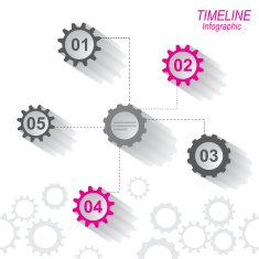 Modern time line design template N52