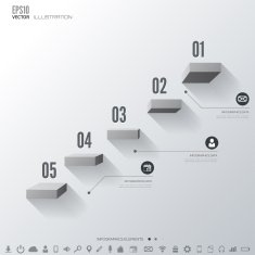 Business step infographic Timeline background N5