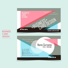 geometric vector business card N2