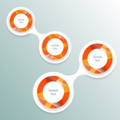 colorful round diagram infographics for presentations N20