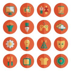 round media icons N4