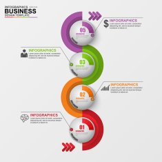 Infographics vector design template N395