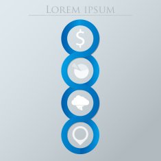 Modern design minimal style infographic template layout