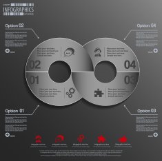 abstract 3d paper infographics N99