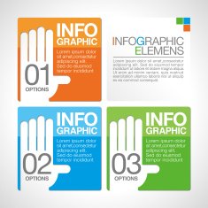 Abstract infographics Hand N3