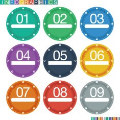 Abstract infographics flat design N29