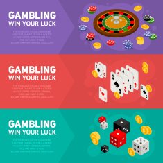 Casino isometric design concept of gambling templates N3