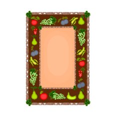 Decorative frame with fruit motif