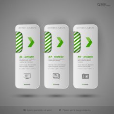 Modern tabs as design elements Business symbols N52