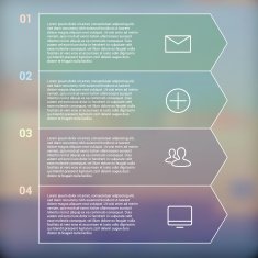 Set of infographic template layouts Flow chart secuence numbered banner N107