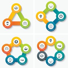 set of infographic templates N27