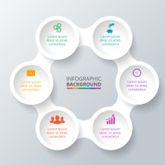 Vector circle element for infographic N108