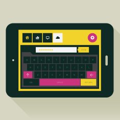 Tablet Flat Keyboard App
