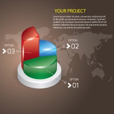 PIE CHART BUSINESS VECTOR