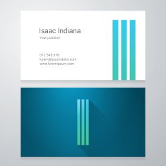 Letter I Business card template