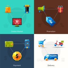 E-commerce Polygonal Icons