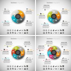 4 in 1 Business Infographic Bundle N2