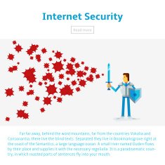 Internet security vector illustration