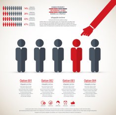 Business management strategy or human resource infographic N71