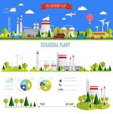 flat infographic plant N4