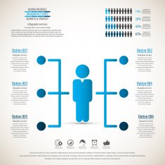 Business management strategy or human resource infographic N72