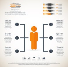 Business management strategy or human resource infographic N73