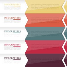 Infographics design template Business concept with 5 options N19