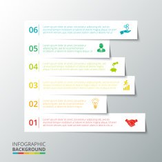 Vector stripes for infographic N4