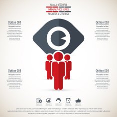 Business management strategy or human resource infographic N78