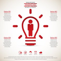 Business management strategy or human resource infographic N79