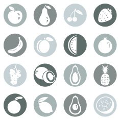 Vector Set of Fruit Icons N21