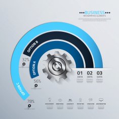 Business concept infographic template N5