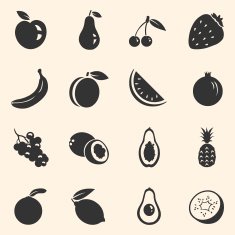 Vector Set of Fruit Icons N22