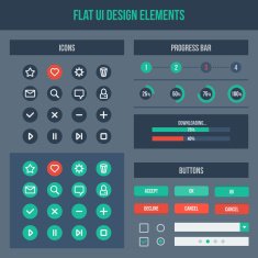 Flat UI Design Elements N4