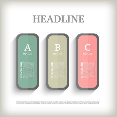 Infographics design template Business concept with 3 options N25