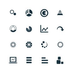 diagram icons set N6