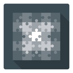 Square puzzle - 25 parts N2
